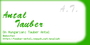 antal tauber business card
